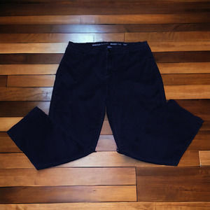 Avenue Denim Straight Leg Stretch Jeans 18A Black Women's Size 16